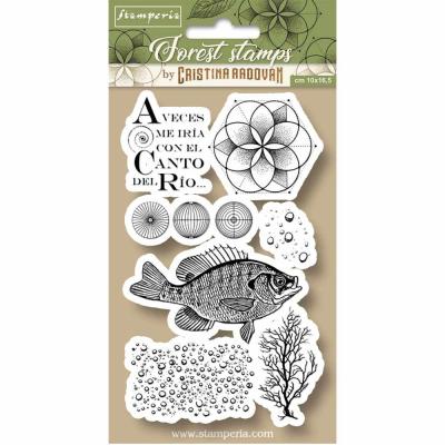 Stamperia Natural Rubber Stamps - Fish
